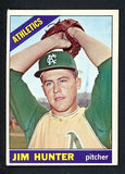 1966 Topps Baseball #036 Catfish Hunter A's EX 430553