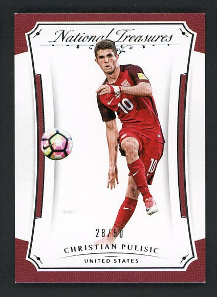 2018 National Treasures #035 Christian Pulisic USA 28/50