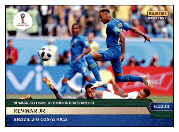 2018 Panini Instant #053 Neymar Jr. Brazil 2/10 433231