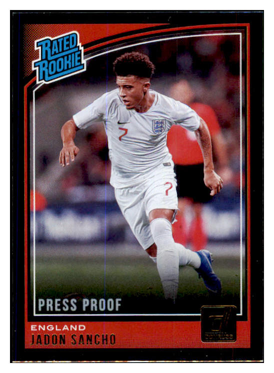 2018 Donruss #189 Jadon Sancho England Silver Press Proof 433332