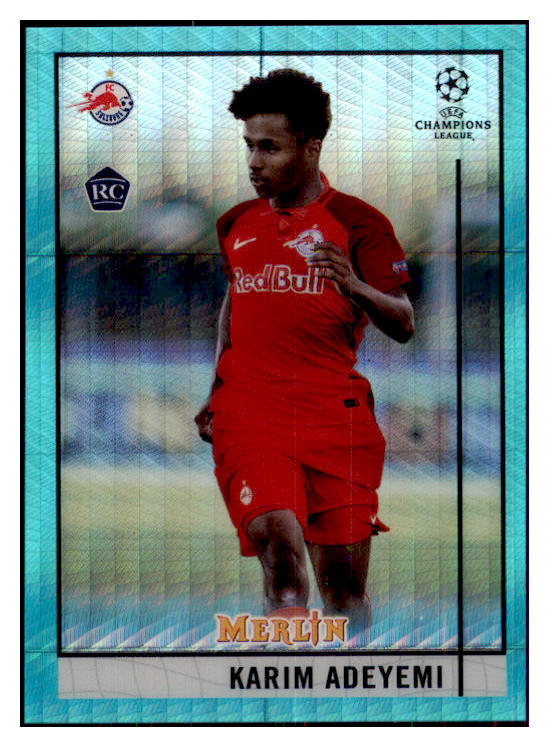 2020 Topps Merlin #035 Karim Adeyemi Salzburg Aqua 433401