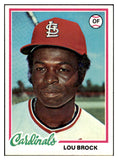 1978 Topps Baseball #170 Lou Brock Cardinals NR-MT 433927