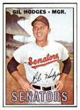 1967 Topps Baseball #228 Gil Hodges Senators NR-MT 434432
