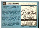 1964 Topps Football #068 George Blanda Oilers EX-MT 435484