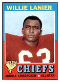 1971 Topps Football #114 Willie Lanier Chiefs NR-MT 435538