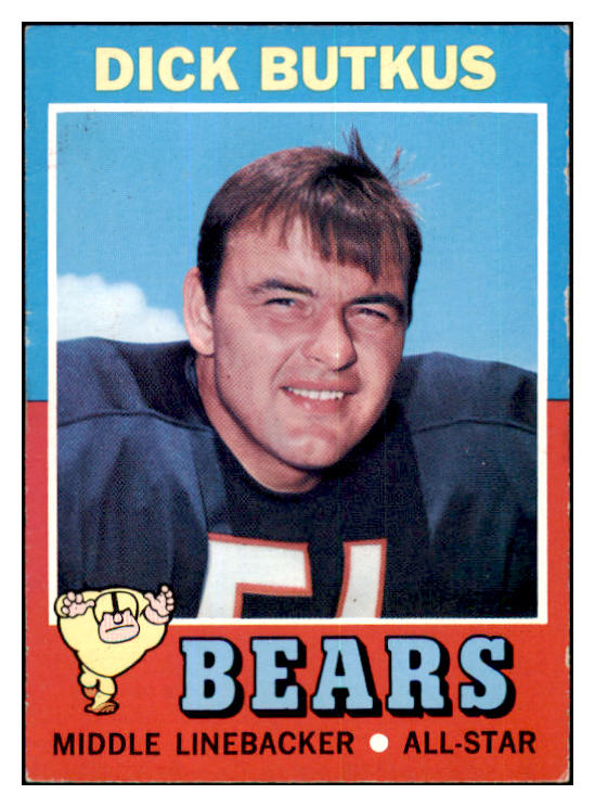 1971 Topps Football #025 Dick Butkus Bears EX-MT 435562
