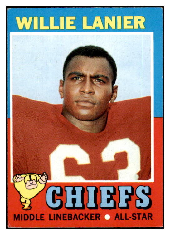 1971 Topps Football #114 Willie Lanier Chiefs EX-MT 435565