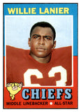 1971 Topps Football #114 Willie Lanier Chiefs EX-MT 435565