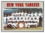1970 Topps Baseball #399 New York Yankees Team EX-MT 435857