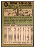 1967 Topps Baseball #100 Frank Robinson Orioles VG 436561