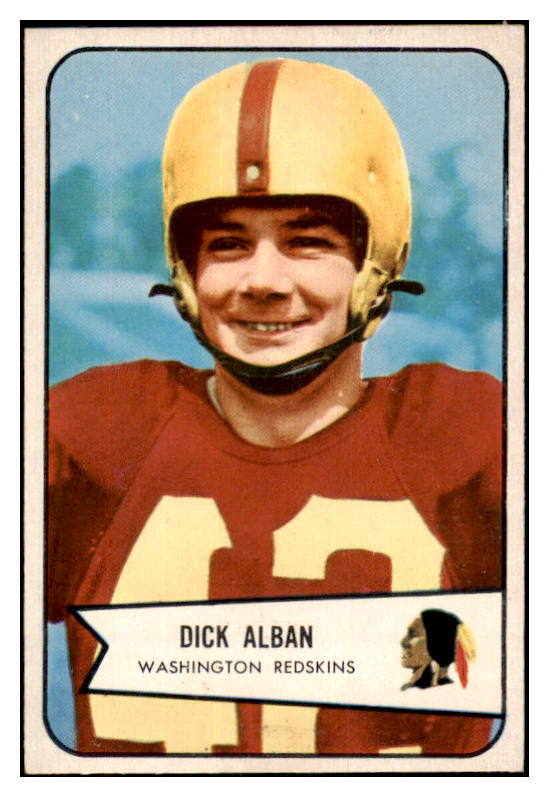 1954 Bowman Football #051 Dick Alban Washington NR-MT 436692
