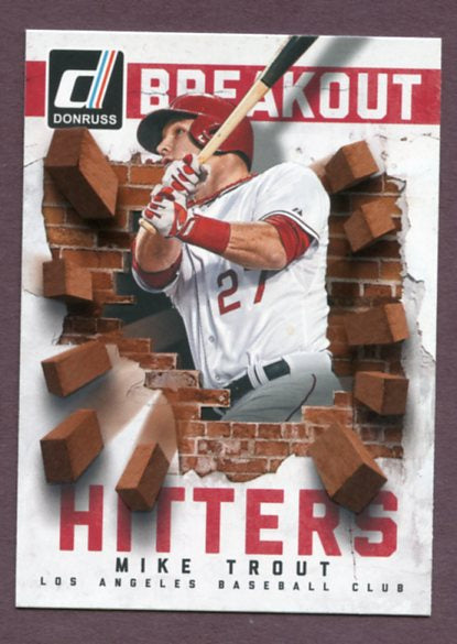 2014 Donruss Breakout Hitter #030 Mike Trout Angels 437949
