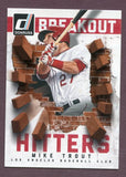 2014 Donruss Breakout Hitter #030 Mike Trout Angels 437949