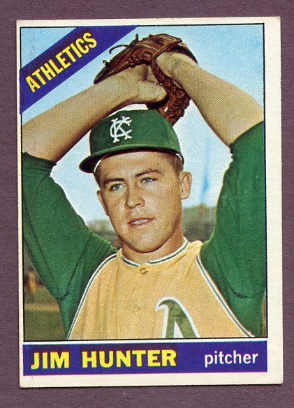 1966 Topps Baseball #036 Catfish Hunter A's VG-EX 438535
