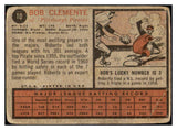 1962 Topps Baseball #010 Roberto Clemente Pirates FR-GD 439051