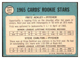 1965 Topps Baseball #477 Steve Carlton Cardinals VG-EX 439495