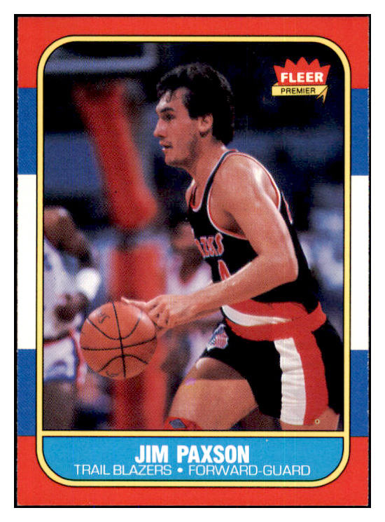 1986 Fleer Basketball #085 Jim Paxon Blazers NR-MT 439597