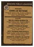 1973 Topps Baseball #237 Eddie Mathews Braves VG-EX 441279