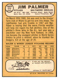 1968 Topps Baseball #575 Jim Palmer Orioles EX 444048