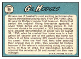 1965 Topps Baseball #099 Gil Hodges Senators VG-EX print mark 444154