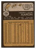 1973 Topps Baseball #100 Hank Aaron Braves EX 444943