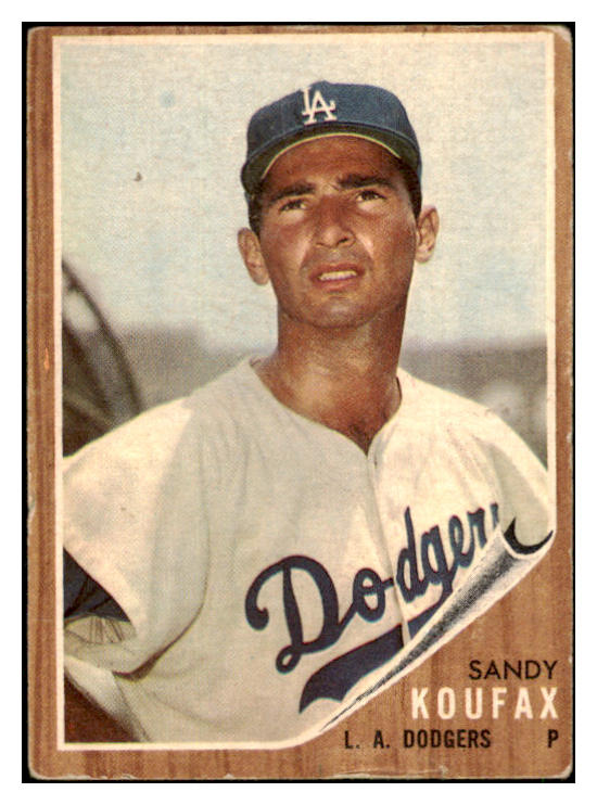 1962 Topps Baseball #005 Sandy Koufax Dodgers VG 445046 Kit Young Cards