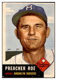 1953 Topps Baseball #254 Preacher Roe Dodgers GD-VG 445706