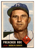 1953 Topps Baseball #254 Preacher Roe Dodgers GD-VG 445707