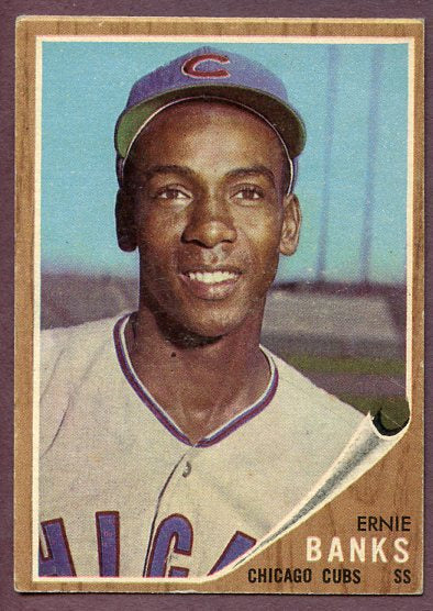 1962 Topps Baseball #025 Ernie Banks Cubs EX 446345
