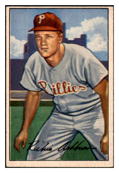 1952 Bowman Baseball #053 Richie Ashburn Phillies EX 447059