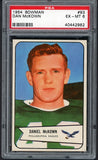 1954 Bowman Football #093 Dan Mckown Eagles PSA 6 EX-MT 447236