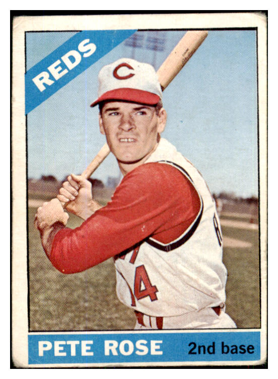 1966 Topps Baseball #030 Pete Rose Reds Good 447306