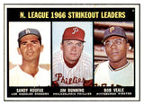 1967 Topps Baseball #238 N.L. Strike Out Leaders Sandy Koufax EX-MT/NR-MT 447436