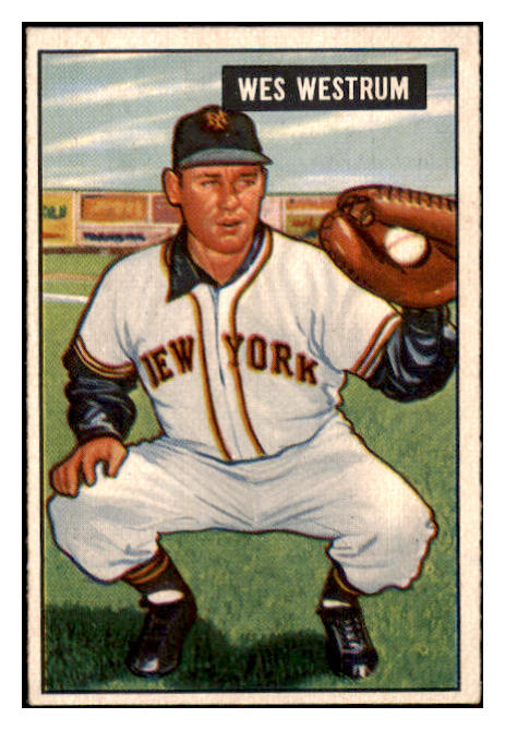 1951 Bowman Baseball #161 Wes Westrum Giants NR-MT 449893