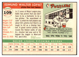 1955 Topps Baseball #109 Eddie Lopat Yankees VG-EX 450073