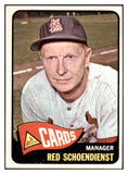 1965 Topps Baseball #556 Red Schoendienst Cardinals NR-MT 450917