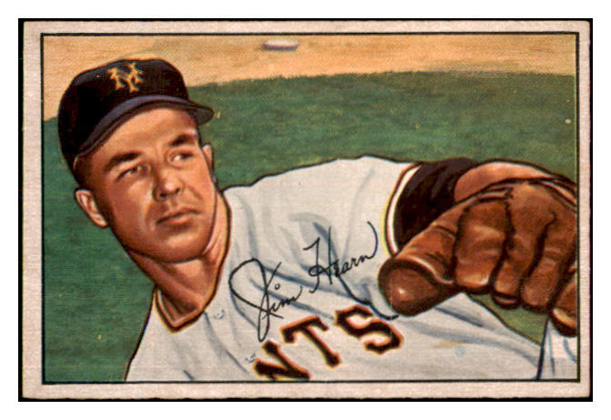 1952 Bowman Baseball #049 Jim Hearn Giants EX-MT 452098
