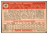 1952 Topps Baseball #142 Harry Perkowski Reds GD-VG 453576