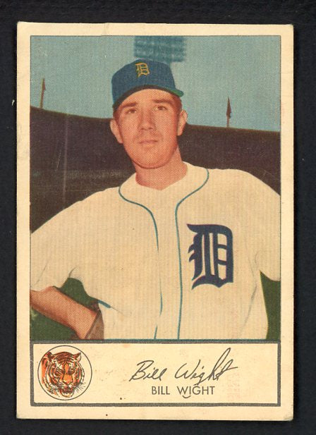 1953 Glendale Meats Bill Wight Tigers VG crease 458439