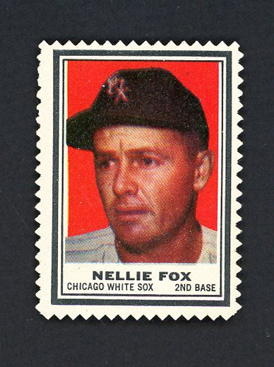 1962 Topps Baseball Stamps Nellie Fox White Sox EX-MT 458695