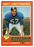 1971 Topps Football #003 Marty Schottenheimer Patriots EX 460128
