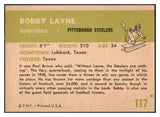 1961 Fleer Football #117 Bobby Layne Steelers EX-MT 460161