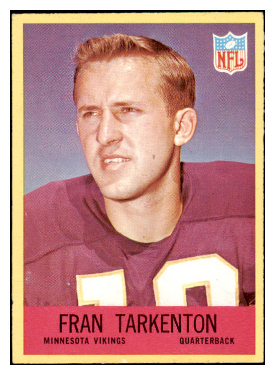 1967 Philadelphia Football #106 Fran Tarkenton Vikings EX-MT 460264