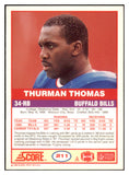 1989 Score Football #211 Thurman Thomas Bills NR-MT 460267