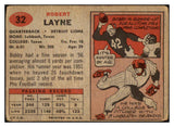 1957 Topps Football #032 Bobby Layne Lions Good 460276
