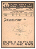 1959 Topps Football #082 Paul Hornung Packers VG 460281