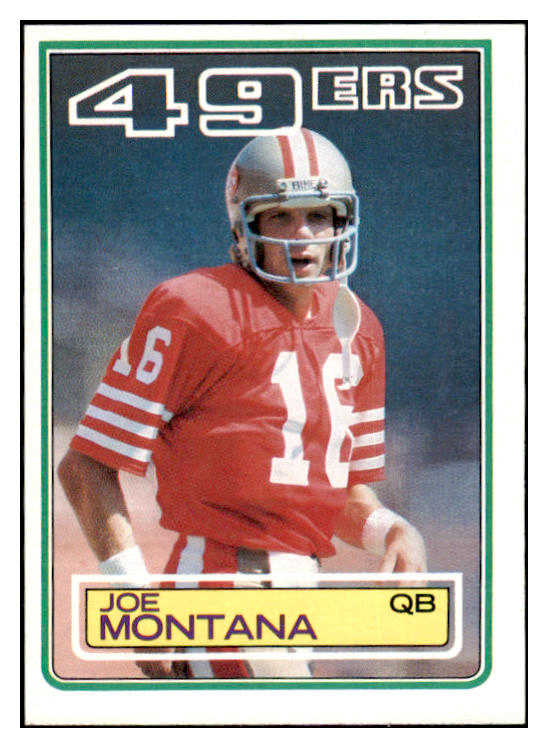 1983 Topps Football #169 Joe Montana 49ers EX-MT 460398