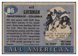1955 Topps All American #085 Sid Luckman Columbia VG 460665