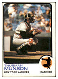 1973 Topps Baseball #142 Thurman Munson Yankees EX 460828