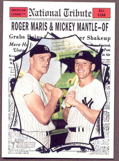 2011 Topps National Convention 1961 Retro Mickey Mantle Roger Maris Card